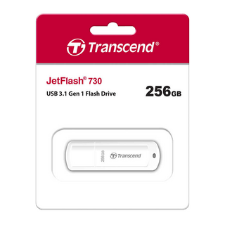 Transcend 創見 隨身碟 JF730 白色, 256GB, 1個