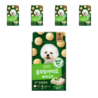 풀무원아미오 강아지 자연담은 간식, 두부맛, 50g, 5개