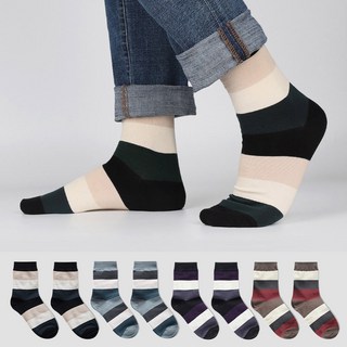 COZY LABEL 男士中筒休閒襪 4款 x 2雙組