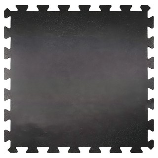 XPE健身地墊巧拼 0.8cm 低密度聚乙烯 健身房/居家使用, 黑色, 1個