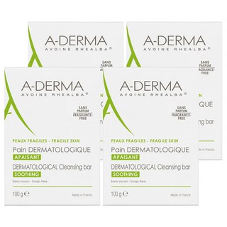 A-DERMA 艾芙美 燕麥非皂性潔膚皂4入組, 400g, 4個