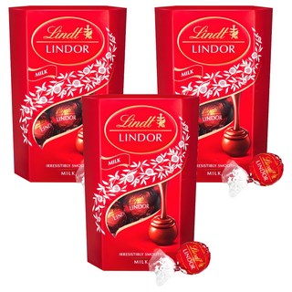 Lindt 瑞士蓮 LINDOR LINDOR牛奶巧克力球, 200g, 3盒