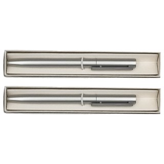 Suander.St 金屬典雅旋轉中性筆 神秘銀, 2支