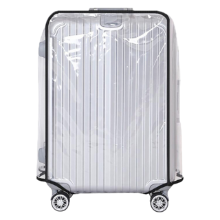 葉子小舖 行李箱保護套 行李箱套(直款)-30吋 透明耐磨防刮, 1入