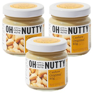 OH NUTTY 原味腰果醬, 80g, 3罐