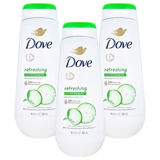 Dove 多芬 清爽水嫩沐浴露, 325ml, 3瓶
