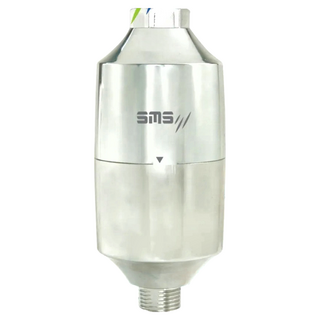 SMS 日月光 高效能除氯沐浴器淨水器 台灣製造安裝簡單 DIY設計, 1個, 銀色