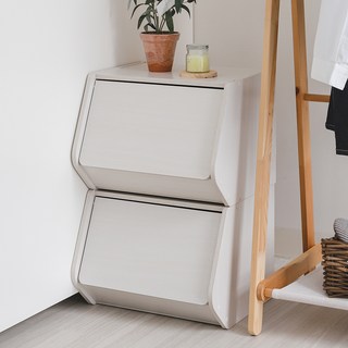 IRIS OHYAMA 愛麗思歐雅瑪 掀蓋式收納盒 STB-400D, 灰白色