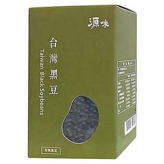 台灣源味本舖 台灣有機黑豆, 台灣原生種, 滿州小黑豆, 400g, 1盒