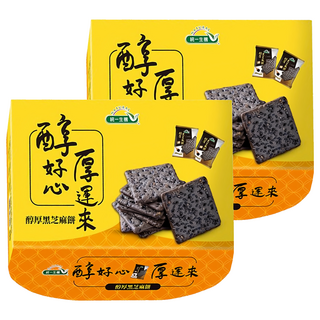 統一生機 醇厚黑芝麻餅, 372g, 2盒