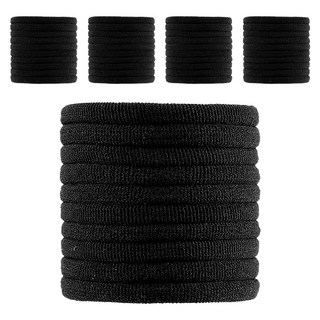 Saenghwalgongsik 黑色大容量髮圈 50入