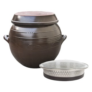 長壽甕器 陶甕附玻璃醬蓋組, 1組