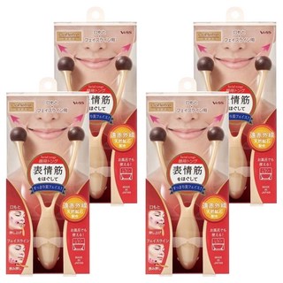 VeSS 臉部笑肌滾輪按摩器 遠紅外線天然礦石配合, 4個, CRF-800