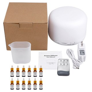 LifeShopping 無印風香氛水氧機 Set 500ml, CAAD0026cs4, 白色