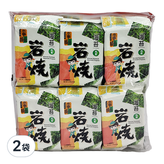 橘平屋 本事橘品岩燒海苔量販包 原味, 50.4g, 2袋