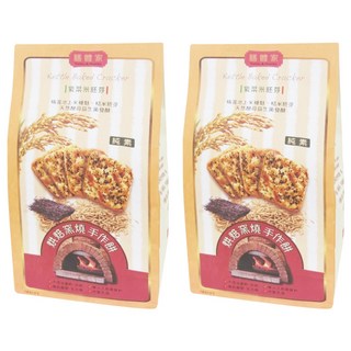 膳體家 烘焙窯燒手作餅 紫菜米胚芽 精選池上米糠麩 糙米胚芽 天然酵母益生菌發酵, 270g, 2包