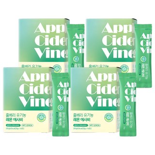 WHOLE BERRY 檸檬汁蘋果醋隨身包 14條入, 4個, 280g