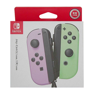 Nintendo 任天堂 SWITCH Joy-Con 左右手控制器, (L) 淡雅紫 + (R) 淡雅綠, 1組