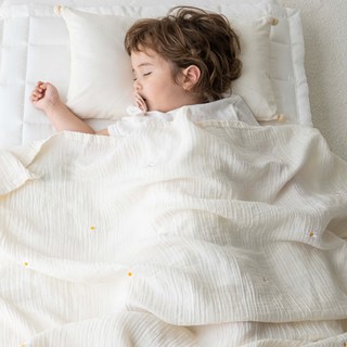 uterus 莫代爾紗布流蘇被套組 兒童寢具, 雛菊