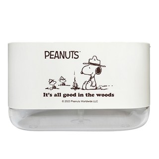 PEANUTS 史努比 洗潔精起泡盒 14.5 x 10.8 x 8.6cm, 露營趣 白色, 1個