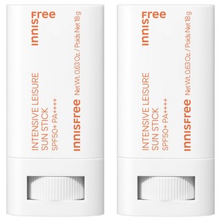 INNISFREE 台灣公司貨 強效防水休閒防曬棒 SPF50+ PA++++, 18g, 2支