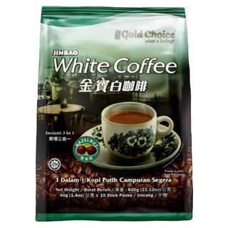 Gold Choice 金寶 即溶榛果白咖啡 600g 榛果風味, 40g, 15入, 1袋