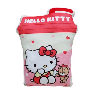Sanrio 三麗鷗 HELLO KITTY果汁杯造型抱枕, 好朋友時光 紅色 + 黃色 + 粉色