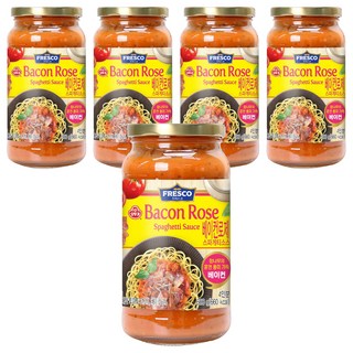 프레스코 베이컨로제 스파게티 소스, 600g, 5개