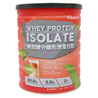 Vilson 米森 無加糖分離乳清蛋白飲 紅茶拿鐵, 500g, 1罐
