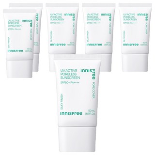 INNISFREE 台灣公司貨 高效UV毛孔隱形防曬霜 SPF50+ PA++++, 50ml, 6條