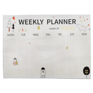 AA 晶裕荃 週曆 磁鐵白板 奈米軟性彩圖磁鐵週曆, 30 x 40cm 厚0.5mm, 1個