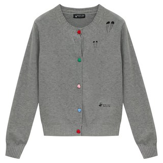 BEVERLY HILLS POLO CLUB 比佛利保羅 女款可愛鈕扣針織開襟衫