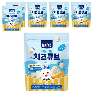 ALVINS 愛彬思 孩童四角起司塊, 16g, 原味, 6包