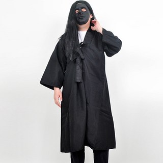 PARTYSHOW 死神連身衣+面具, 黑色(面具), 1組