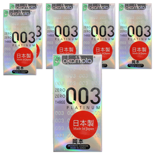 Okamoto 岡本 003 極薄型衛生套 52mm 白金, 12入, 6盒