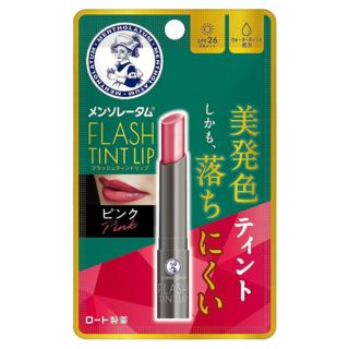 MENTHOLATUM 曼秀雷敦 Flash Tint Lip 唇部護理潤色唇膏, 粉紅色, 2g, 滋潤保濕, 1件
