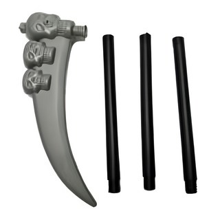 MODACore 摩達客 萬聖派對大鬼頭鐮刀 三節組裝, 1支, 灰色