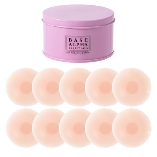 BASE ALPHA ESSENTIALS 高級矽膠胸貼+盒子套組