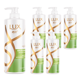 LUX 麗仕 柔亮去屑止癢 洗髮乳 含4D玻尿酸+專研去屑配方, 750g, 6瓶