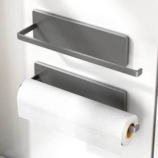 코멧 강력 자석 냉장고 키친타올 걸이, 그레이, 2개입