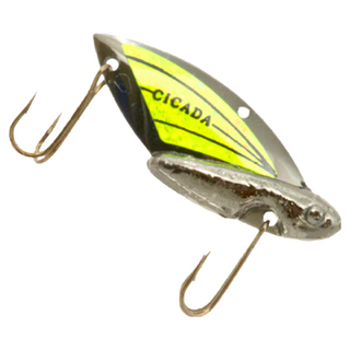 Reef Runner Cicada 金屬顫泳 蟬顫泳 1/4oz VIB 路亞, 301黑色 + 黃色, 7g, 1個