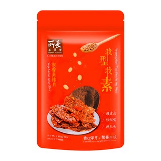 所長茶葉蛋 椒香素辣片 獨門佐料 非基改大豆蛋白 厚切片狀素食零嘴, 100g, 1包