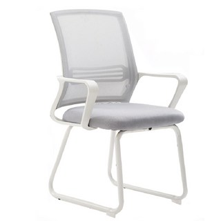 ANSWER 辦公室電腦學生椅, 1個, 白色 銀色