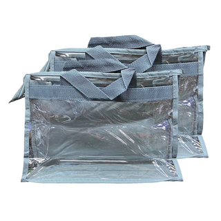 包包防塵袋 L 灰色 PVC+尼龍材質 39x34x12.5cm, 2個裝, 1組