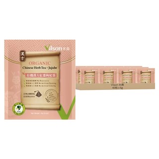 Vilson 米森 有機漢方紅棗枸杞茶, 8包, 6g, 5盒