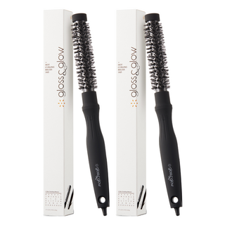 Gloss&Glow 熱捲髮根部豐盈刷 16 派, 黑色, 2個