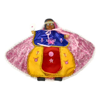 A-ONE 匯旺 可愛披風布袋戲 原住民女孩 DIY 彩繪戲偶組, 1個