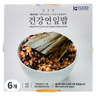 약석원 건강 연잎밥, 210g, 6개