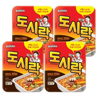 팔도도시락 컵라면 86g, 4개