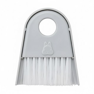ECHO 小兔造型吸鐵迷你掃帚組, 白色/灰色, 1組